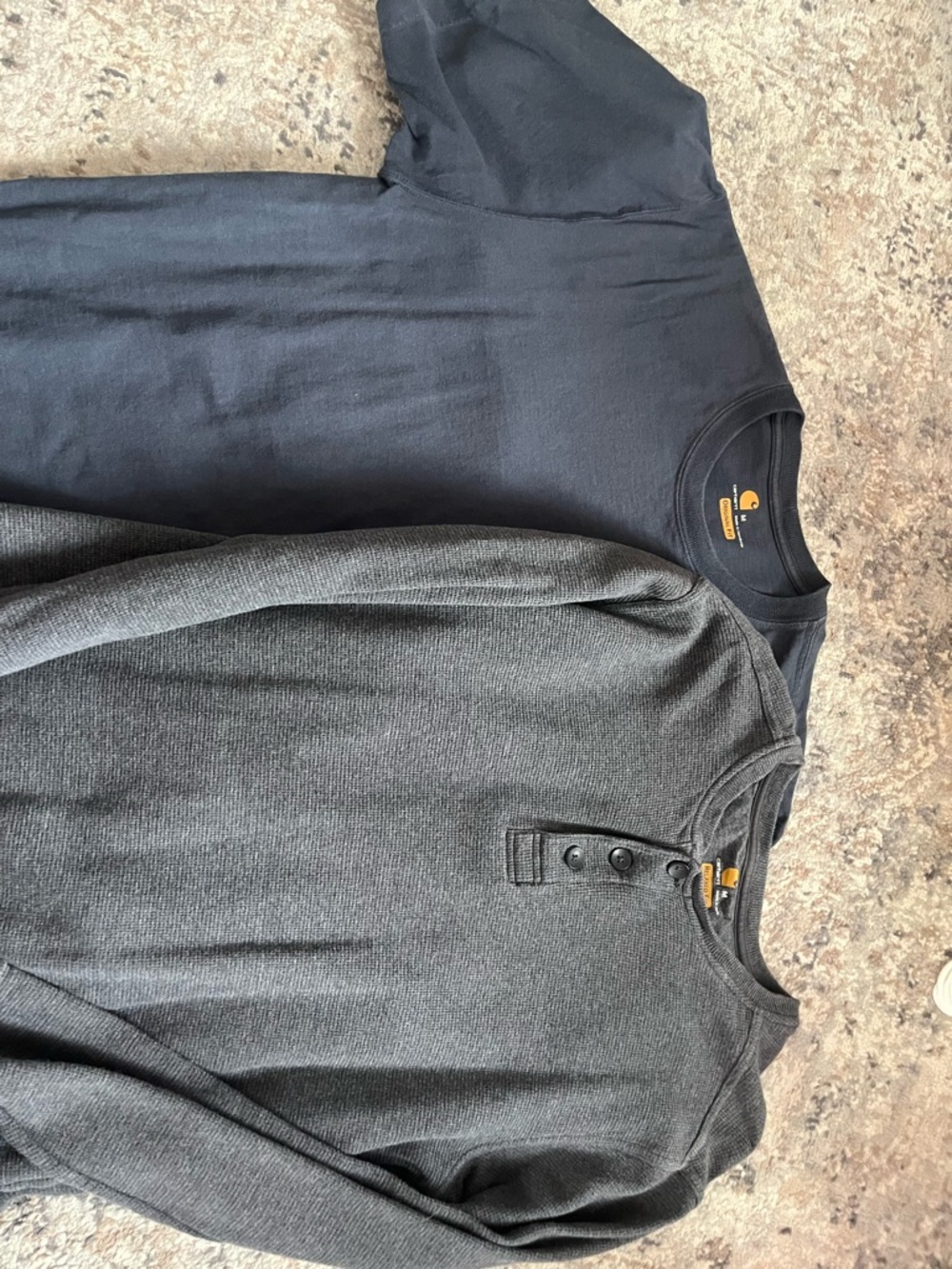 Carhartt Black and Charcoal Henley & Crew Neck Shirts